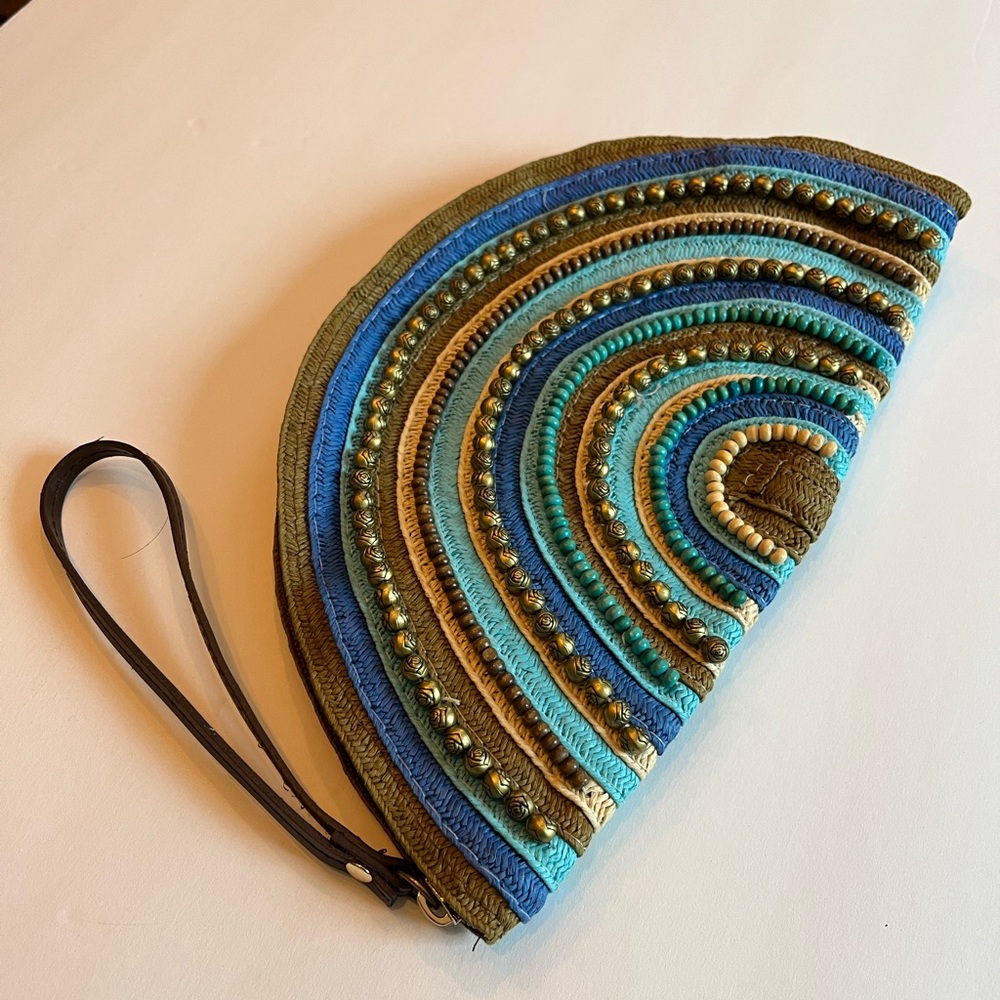 Bohemian beaded clutch